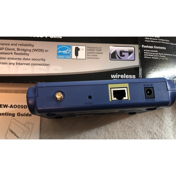 🌻3for$25 TRENDnet TEW-430APB Wireless-G 54Mbps Access Point AP ***-Not Tested-* - Picture 11 of 12